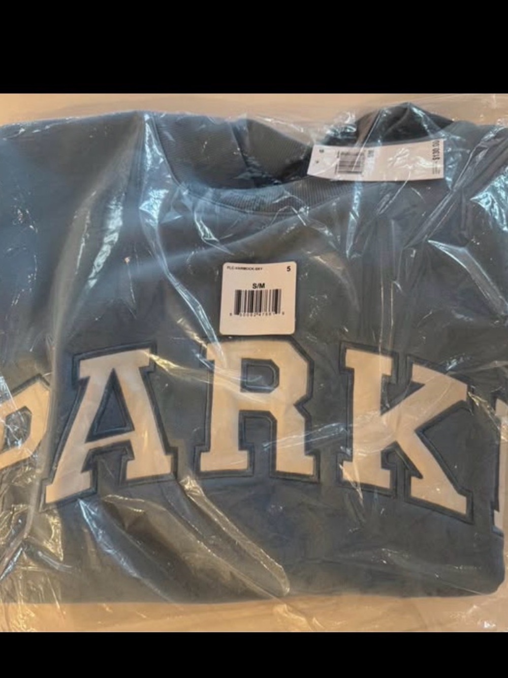 Parke Sky Light Blue Mock-Neck Crewneck Sweater Pullover Fleece - Picture 2 of 5